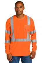 CornerStone � Adult Unisex ANSI 107 Class 3 Mesh 4.1-ounce, 100% Polyester Long Sleeve T-shirt